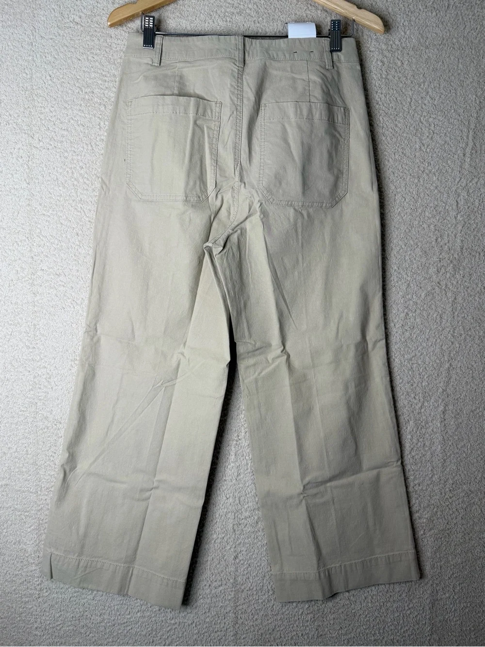 J. Crew Ella wide-leg cropped pant Light Khaki Size 28 NWT